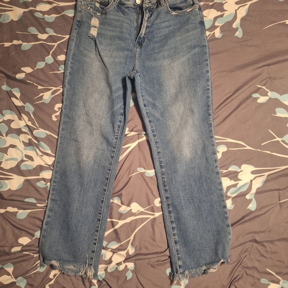 Mica Denim - Mica High Rise Straight Crop Jean. Sz 32. Great Shape.